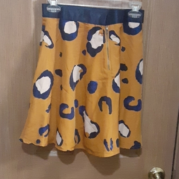 Last CHANCE 3.1 Phillip Lim Skirt  Skater A-Line  Full Mini Leopard Print - Picture 4 of 7
